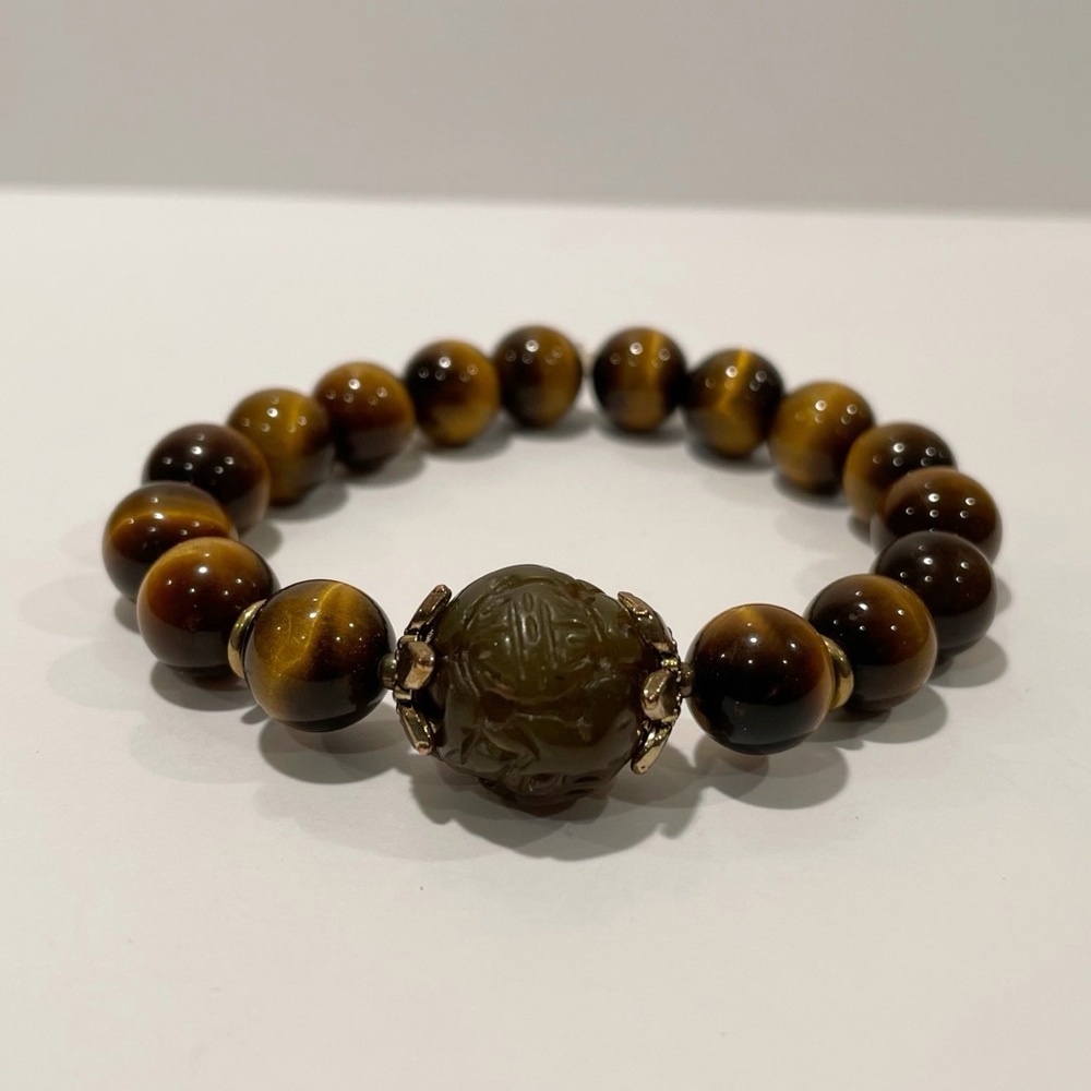 Assorted Bead Stretch Bracelets - Dragonfly Charm - image 4